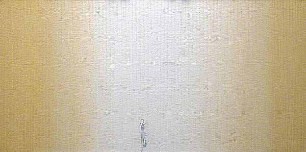 24" x 48" - oil and metallic paint on canvas
